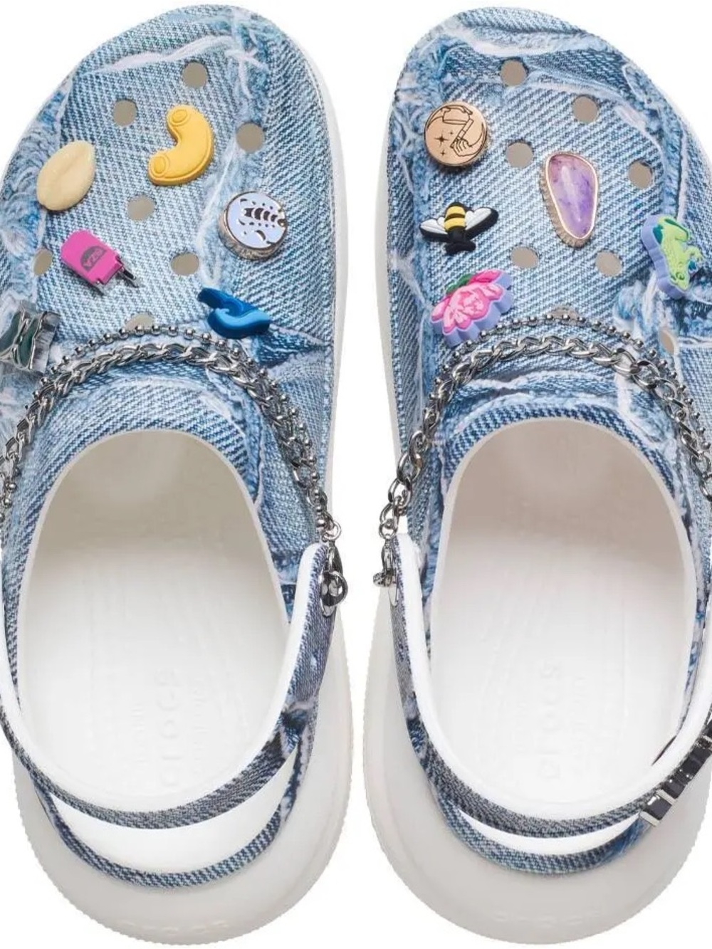 CROCS SZA x Crocs Classic Crush Clogs Denim Womens Size 10